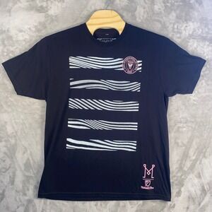 Mitchell Ness Mens XL Black Inter Miami CF MLS Graphic T Shirt NWT Gift